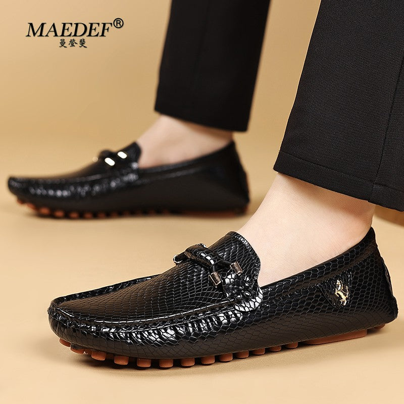 MAEDEF Mens Shoes Loafers Men's Dress Shoes Comfortable Casual Business Male Shoes Man Driving Shoe Plus Size 39-48 Moccasins
