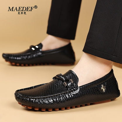 MAEDEF Mens Shoes Loafers Men's Dress Shoes Comfortable Casual Business Male Shoes Man Driving Shoe Plus Size 39-48 Moccasins