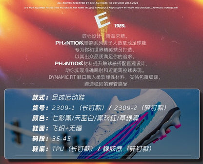 New Men Soccer Shoes Grass Professional Training Football Shoes Society Cleats Football Field Boots Fast Indoor Sneaker Non Slip