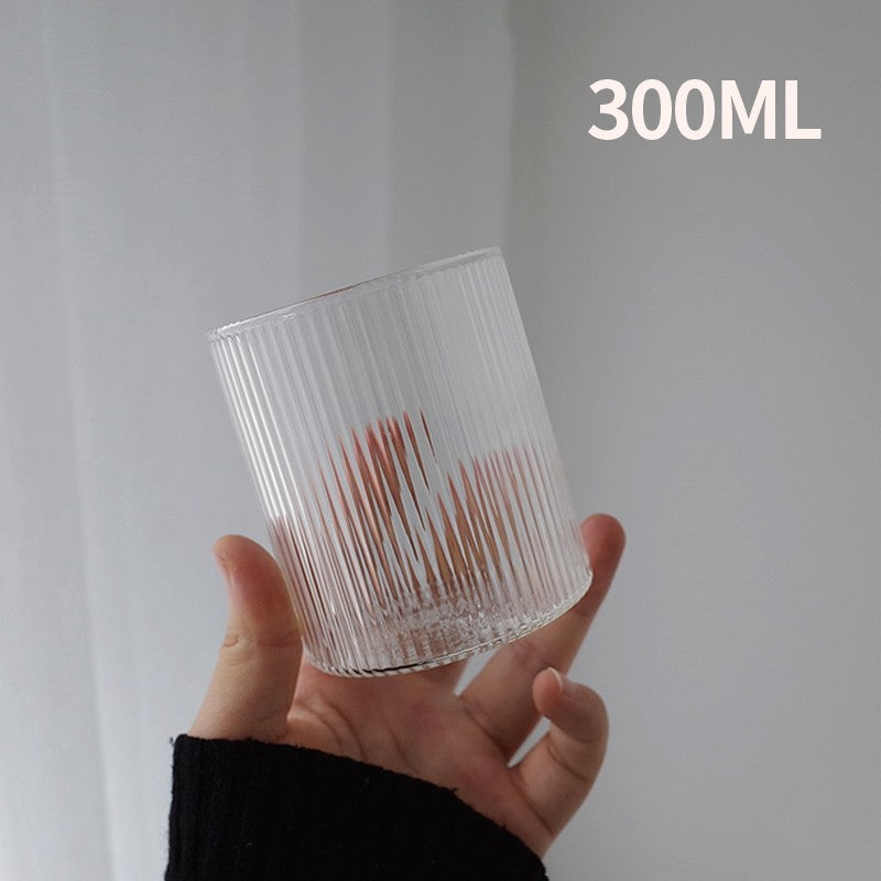 Copo de Vidro INS Copo Térmico Resistente ao Calor Transparente para Suco Leite Café Design Único Copo de Vidro Rosa 3D Copos de Água Utensílios de Bar