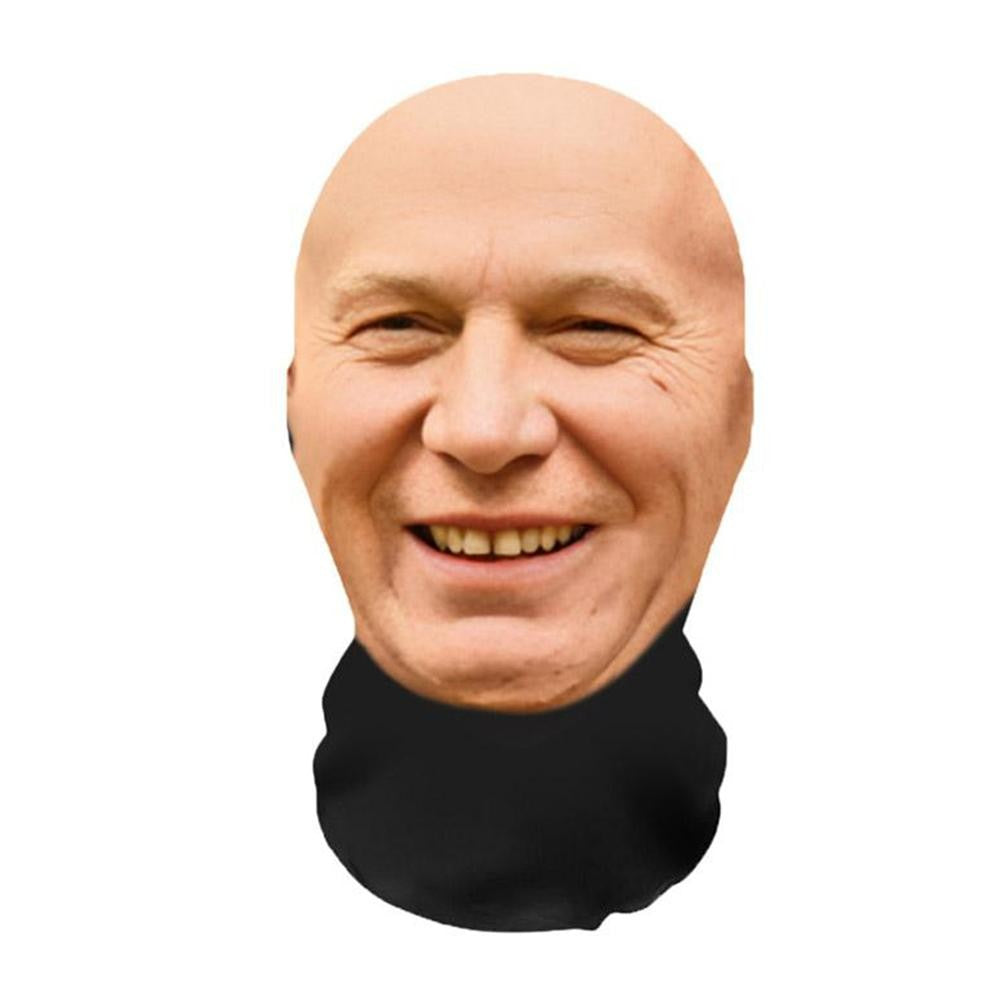 John Pork Smiling Interesting 3D Printed Seamless Mask Head Cover Party Cosplay Props UV Protection Shield Ronaldo PatternCospla