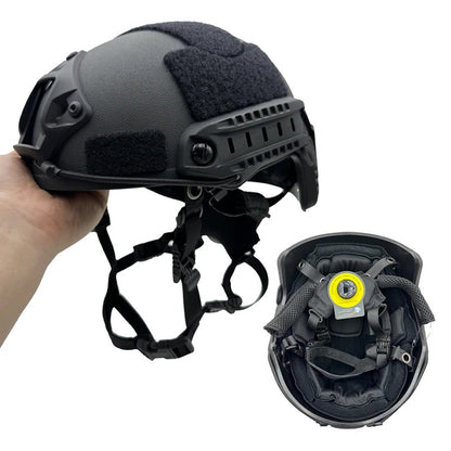 FAST Tactical Helmet Wendy Suspension Lightweight Adjustable ABS for Airsoft, Paintball & CS Games - Comfortable Protective Gear