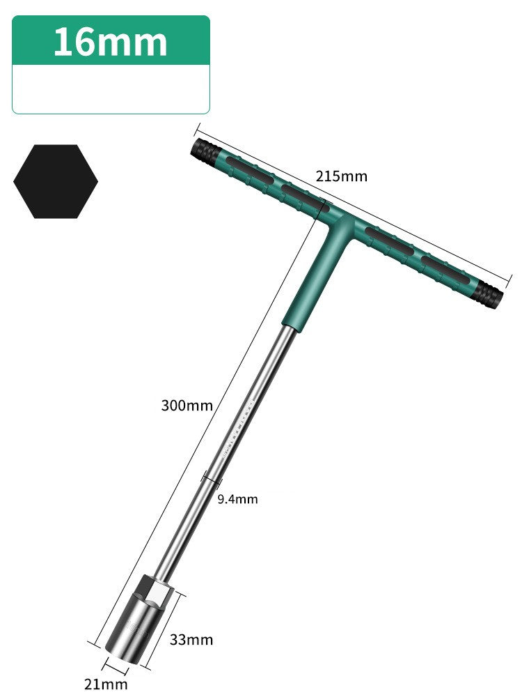 Chave de Torque de Soquete T de 6 a 19 mm Cabo de Borracha Chave Hexagonal Conjunto de Soquetes de Reparo para Mecânica Ferramenta de Oficina Mecânica Automotiva Ferramentas Manuais