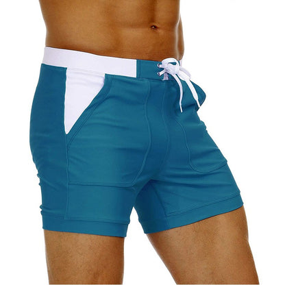 MAGCOMSEN Men's Swimwear Shorts Summer Quick Dry Swimming Trunks Surf Board Shorts Boxer Briefs Swimsuit Beach Sunbathing Shorts