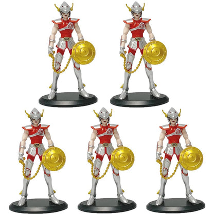 Saint Seiya Action Figurine Ikki Hyoga Seiya Shiryu Standing Myth Cloth Knights of The Zodiac Figures Model Toys Children's Gift