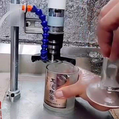 Máquina de Corte Elétrica 3 em 1 Para Garrafas, Cortador de Vidro e Cerâmica Com Kits de Retificação e Perfuração Para Vaso de Flores, Artesanato e Projetos de Bricolagem Para o Lar
