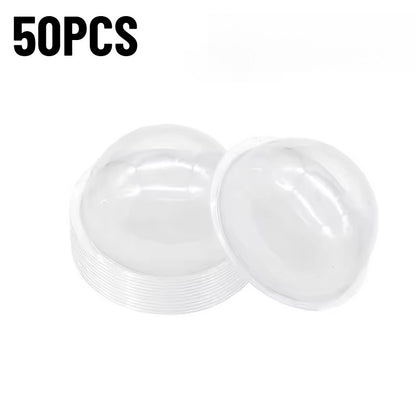 10/20/50/100PCS Plastic Transparent Hemisphere Cover DIY Candy Dome Set Christmas Halloween Party Toys Gift Packaging Cover