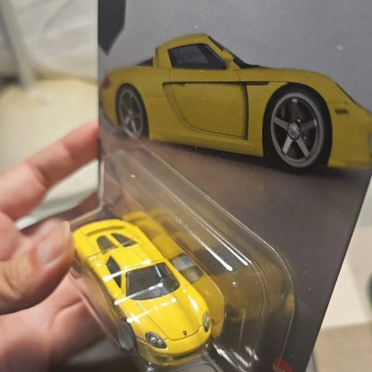 Hot Wheels Premium Car Culture Porsche Carrera GT Timeless Icons #3 Veículo de Brinquedo Colecionável de Metal Fundido na Escala 1/64 Original