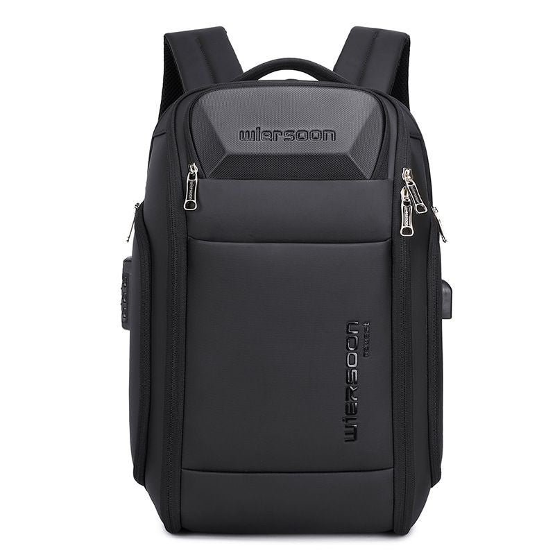 Mochila de negócios masculina 35 L Mochila à prova d'água Grande capacidade Viagem de negócios Multifuncional Senha Antirroubo Bolsa para laptop
