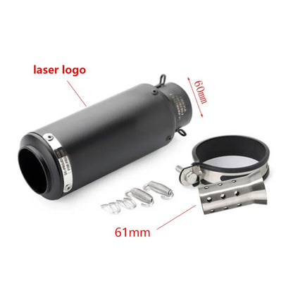 motorcycle exhaust inox muffler carbon fiber exhaust Universal 51/60mm with DB Killer for z900 R3 R25 MT07 MT09 R1 Z400 Z650