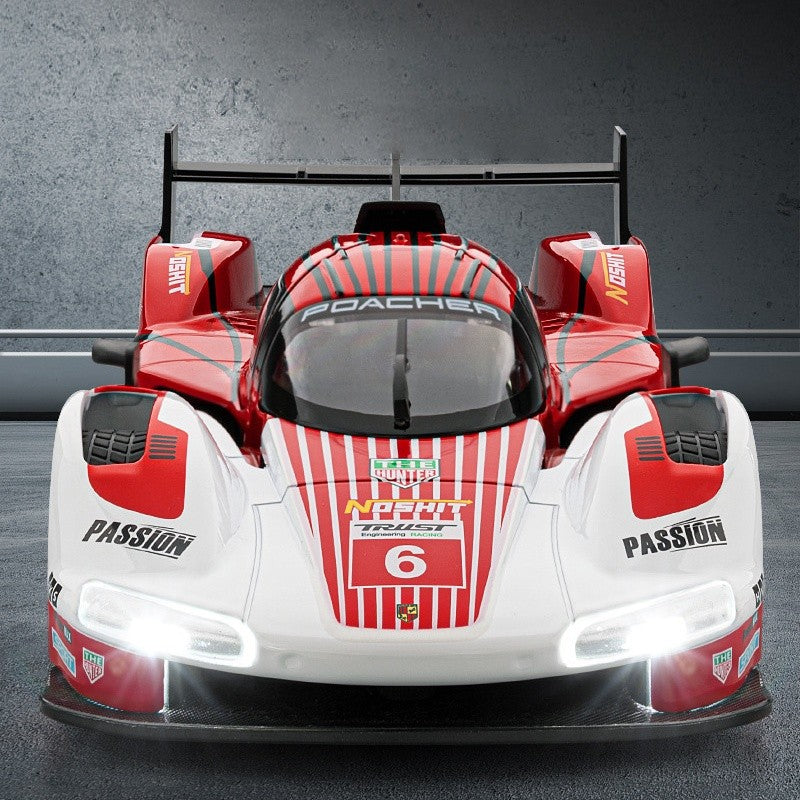 1:22 963 Corrida de Endurance de 24 Horas Modelo de Carro em Liga de Metal Diecast Carro Miniatura com Luz e Som Coleção Carro de Brinquedo para Crianças