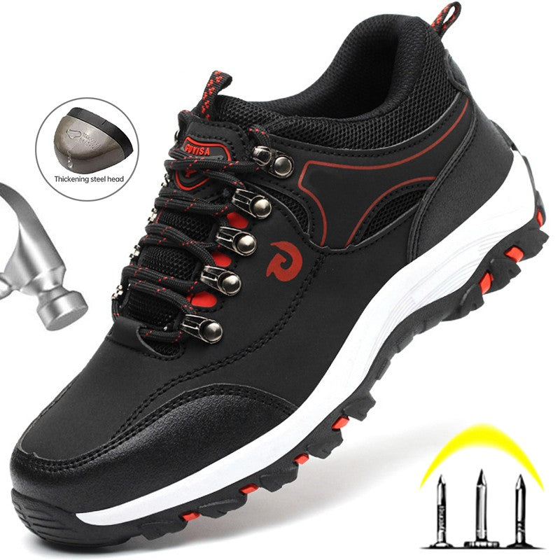 Steel Toe Shoes Men Work Safety Boots Sneakers Male Constrcution Puncture-Proof Work Safety Shoes  Man Security Boots Work Shoes