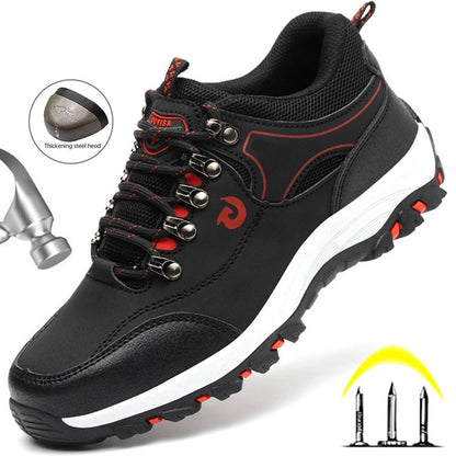 Steel Toe Shoes Men Work Safety Boots Sneakers Male Constrcution Puncture-Proof Work Safety Shoes  Man Security Boots Work Shoes