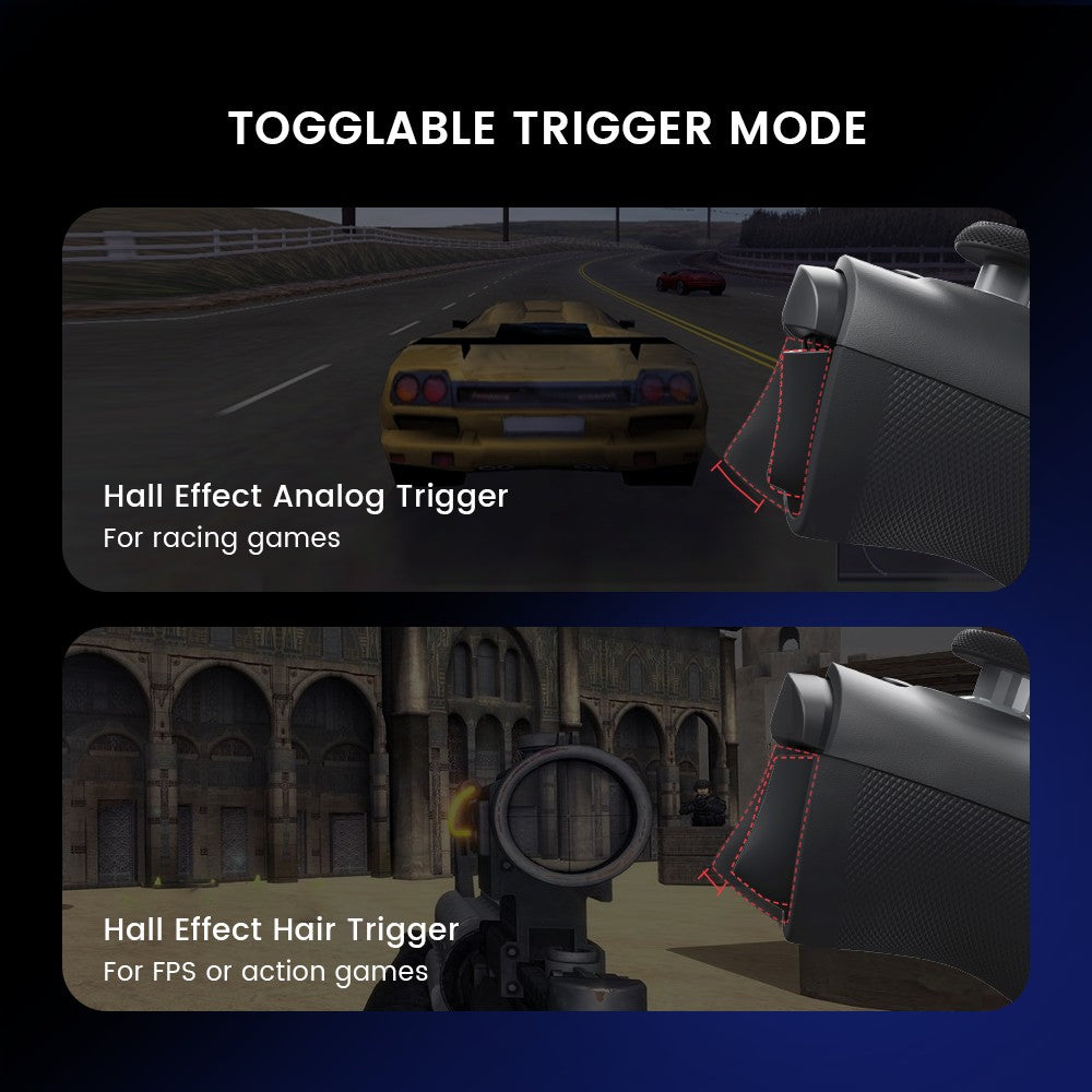 GameSir G8 Plus Gamepad for Nintendo Switch 2/1 Steam PC Phone Controller iOS Android Hall Effect Joysticks and Analog Triggers