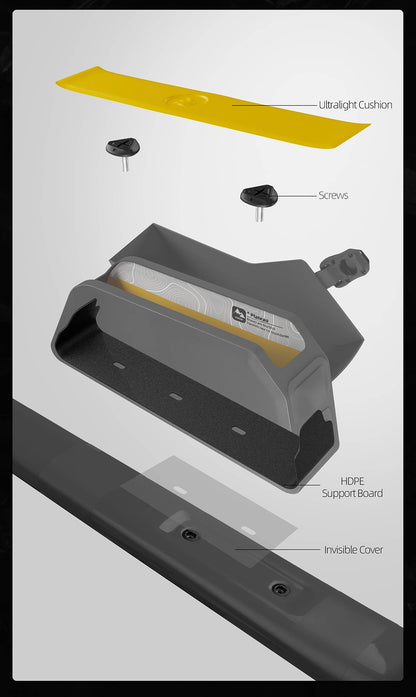 Rhinowalk Bicycle Top Tube Bag Waterproof Bike Front Frame Storage Bag Screw & Strap fixed Cycling Travel For MTB Road Gravel