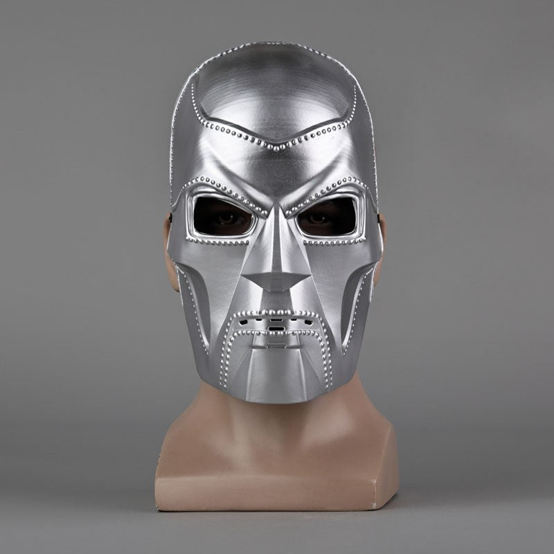 Movie Doctor Doom Cosplay Costume Mask Adult Unisex Helmet Visor Plastic Masks Accessory Headgear Halloween Carnival Props