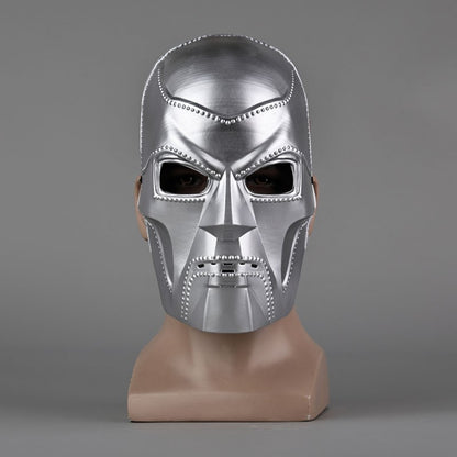 Movie Doctor Doom Cosplay Costume Mask Adult Unisex Helmet Visor Plastic Masks Accessory Headgear Halloween Carnival Props