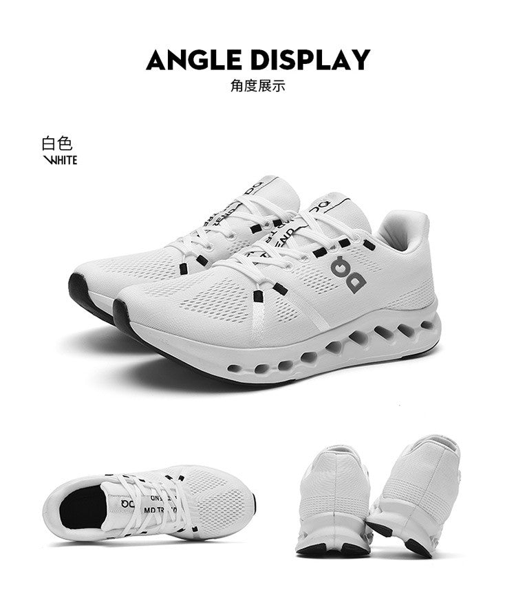 Tênis Masculino com Fivela Giratória, Sapatos Esportivos Leves de Primavera, Casuais, Respiráveis, para Corrida, Versáteis, Estilo Daddy Shoes
