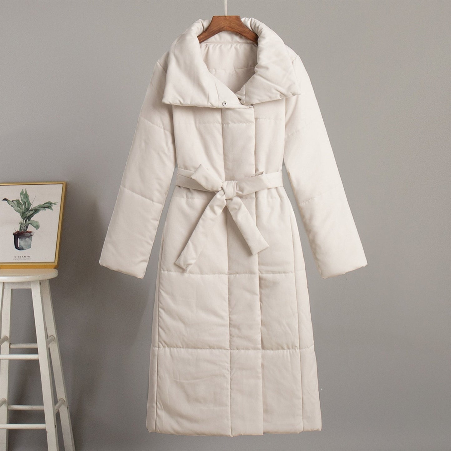 New Winter Women's Large Quilt Cotton Clothes Fashion Loose Long Overcoat Warm Cotton Jacket Female Cold Padded Jacket ?? ????