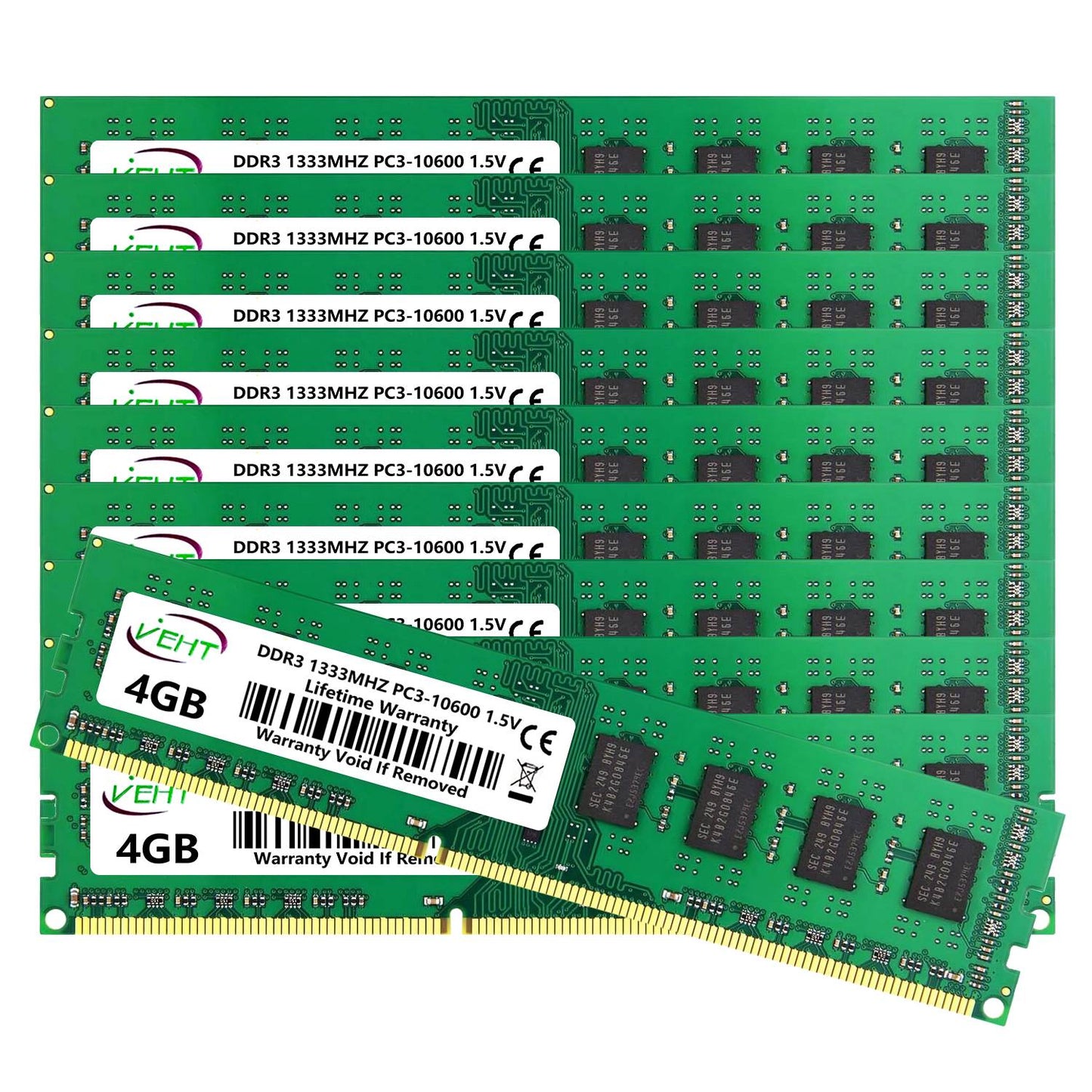 Memória Desktop DDR3 2GB 4GB 8GB Ram PC3 1066 1333 1600Mhz 1.5V 240Pin DDR3 8500 10600 12800 DIMM Non-ECC Memória Ram de Computador