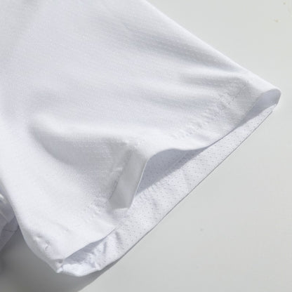 Running T-shirt Reflective Short Sleeve Ice Silk Quick Drying Summer Thin Breathable Fitness Tees Shirt Sportswear Sportsshirt