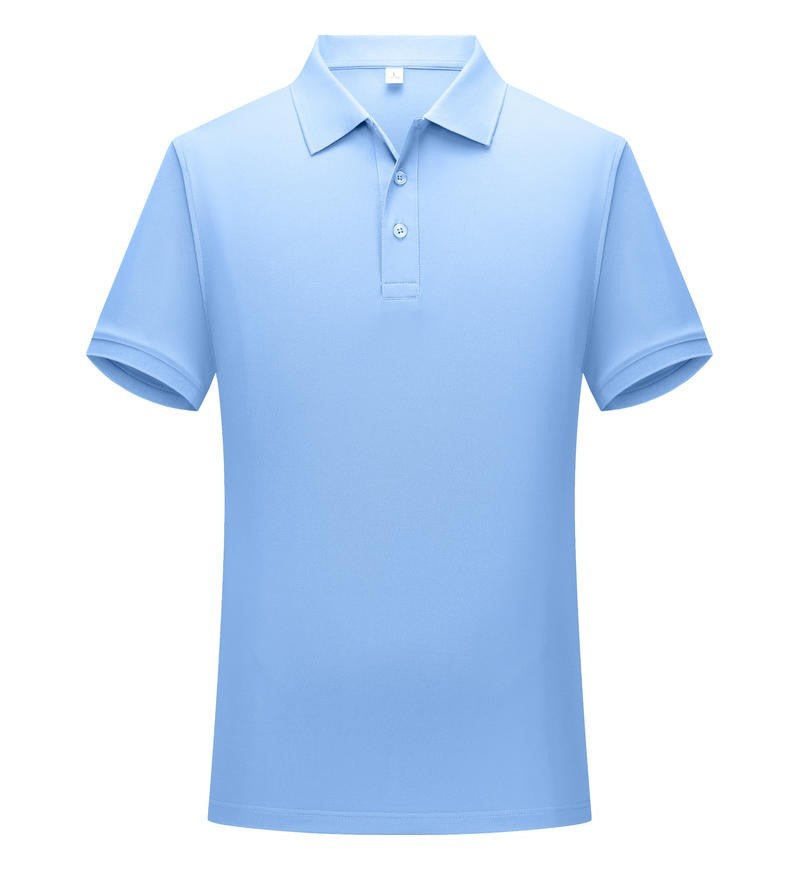 Solid color cotton breathable men's and women's polo shirts, T-shirts, printed logos, embroidered summer workwear, short sleeves