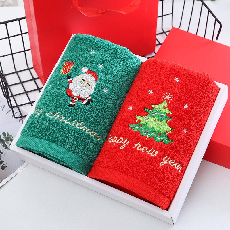 Christmas Towels and Bath Towels, Christmas Red Towel and Bath Towel Set, Merry Christmas Bathroom Supplies, Christmas Gifts