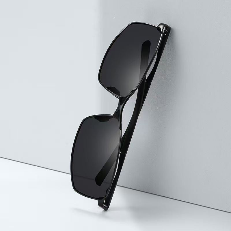 Óculos de Sol Polarizados com Armação de Metal e Lentes Fotocromáticas, Visão Noturna, Adequados para Esportes, Ciclismo, Pesca, Condução e Acampamento