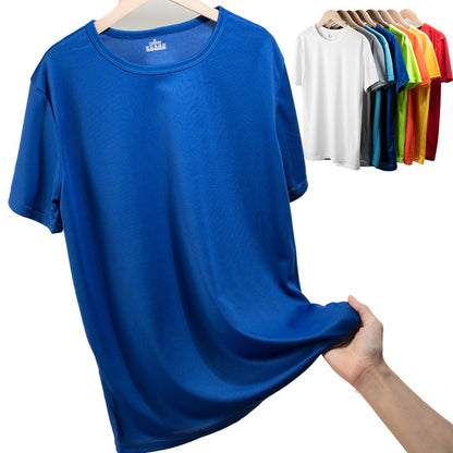 Men's Quick Dry Short Sleeve Sport T Shirt Gym Jerseys Fitness Shirt Trainer Running T-Shirt Boy Teenager Breathable Sportswears