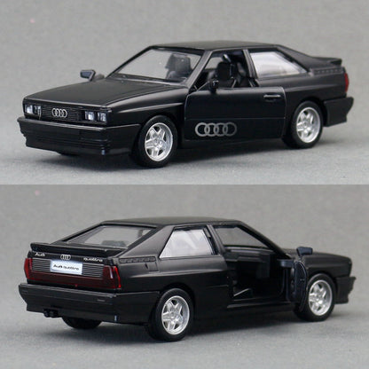 RMZ CiTY 1:36 Audi Quattro Carro Esportivo Clássico de Brinquedo Modelo de Metal Fundido Veículo de Corrida em Miniatura Coleção de Puxar para Trás Presente Para Crianças
