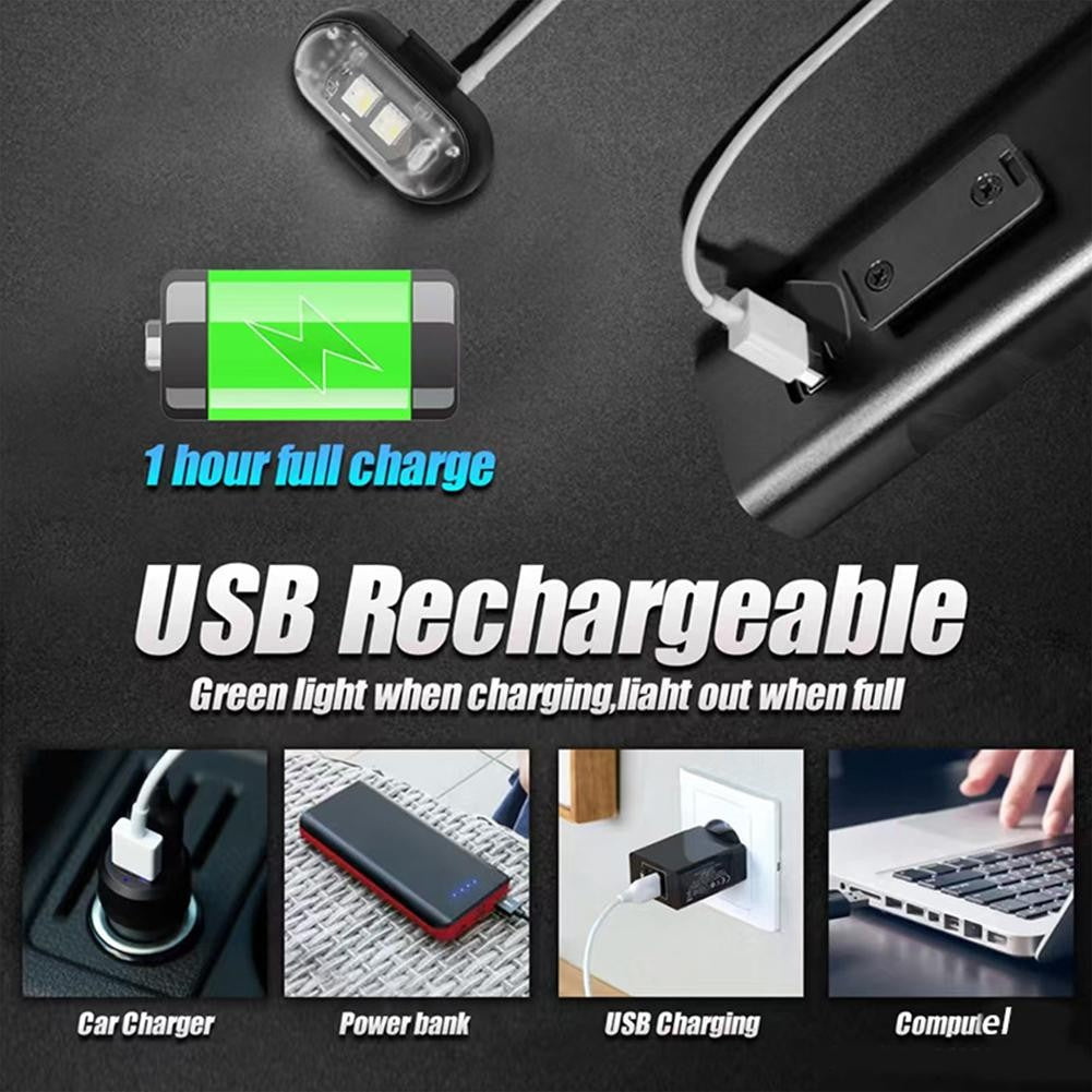 4pcs/set Wireless Remote Control Aircraft Lights,RGB Led Aircraft Strobe Light Motorcycle Accessories
