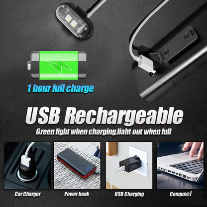 4pcs/set Wireless Remote Control Aircraft Lights,RGB Led Aircraft Strobe Light Motorcycle Accessories