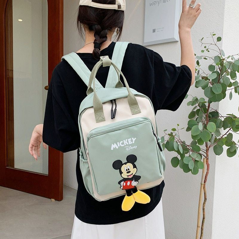 Disney Mickey Mouse Backpack for Kids Cute Cartoon Fashionable Backpack for Students Travel Bag Birthday Gift for Children