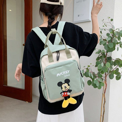 Disney Mickey Mouse Backpack for Kids Cute Cartoon Fashionable Backpack for Students Travel Bag Birthday Gift for Children