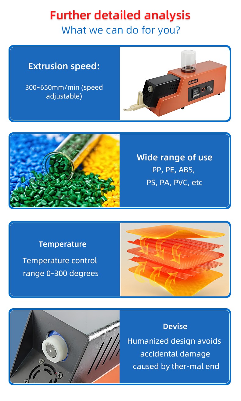 3D Printing Consumables Extruder 3D Filament Maker Desktop Filament Extruder 1.75mm 3mm Speed Adjustable Extrusion Machine