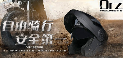 Capacete de Moto Modular Articulado para Corrida DOT Aprovado com Viseira Interna Dupla Voyage