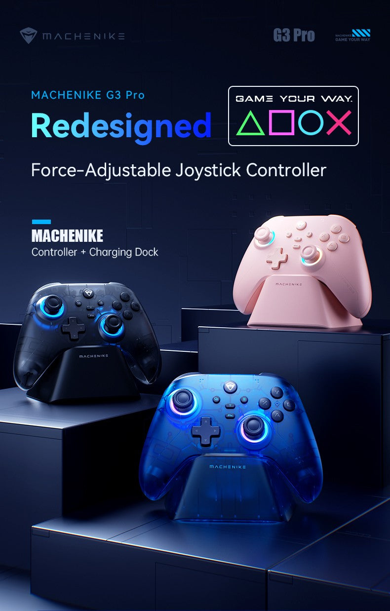 Machenike G3V2 G3Pro PC Gaming Controller Hall Joysticks Hall Effect Gamepad for Nintendo Switch iPhone Android Mobile Phone PC