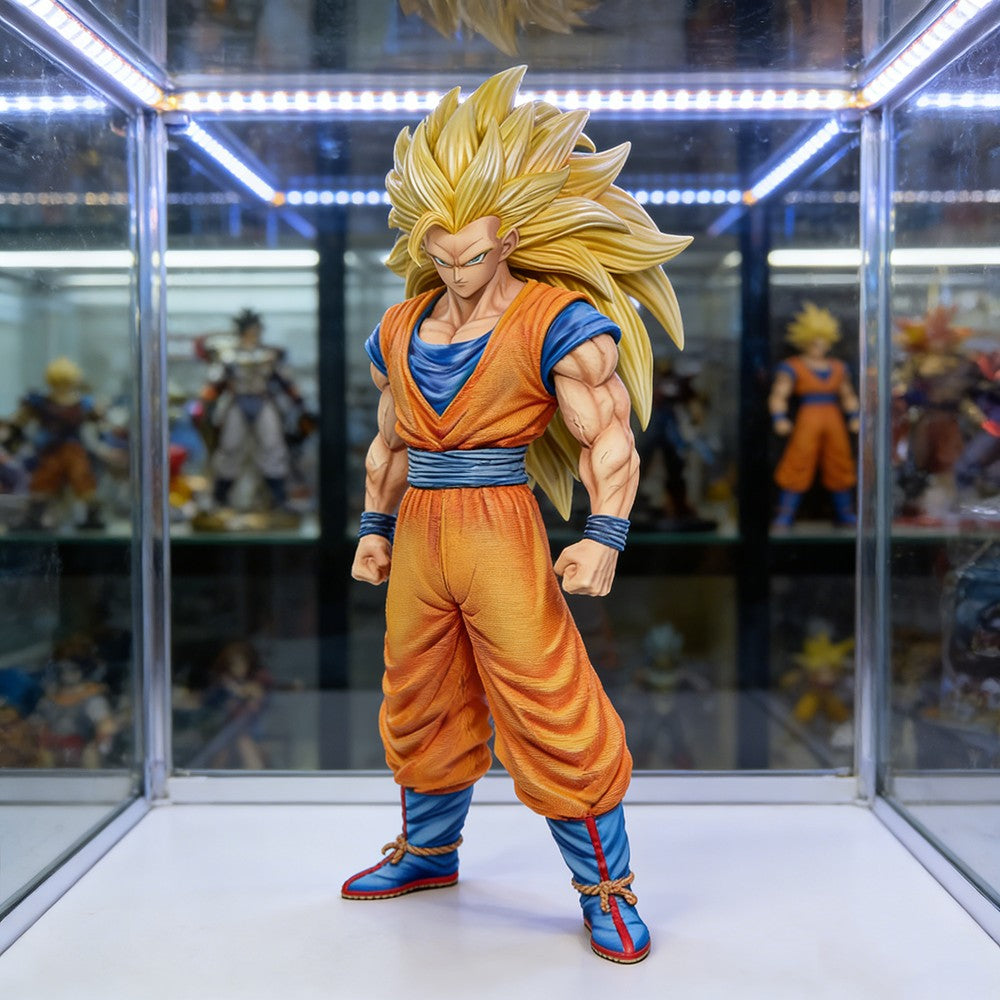 31.5cm/12.4in Anime Dragon Ball Figure Super Saiyan 3 Goku Action Figures Pvc Statue Desktop Ornamen Collection Model Toys Gifts