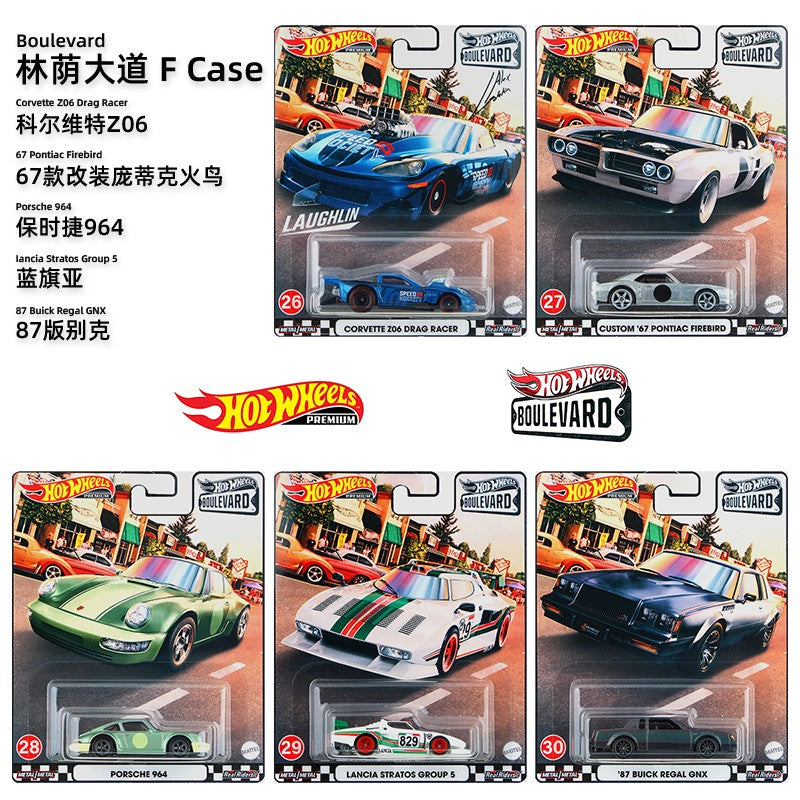 Hot Wheels Boulevard 1:64 2025 Mix GJT68 Miniatura de Liga Fundida Corpo Chassi Modelos Colecionáveis Premium Carros Coleção Presente