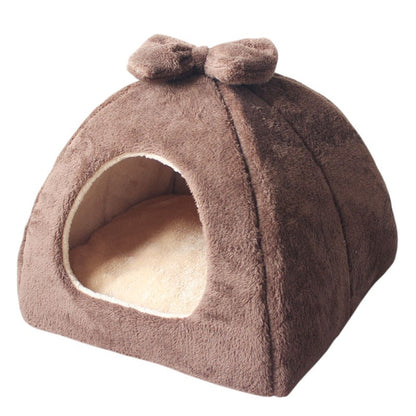Casa de Cachorro Quente de Inverno Cama de Gato Colchonete Removível Ninho Canil Cesta para Animais de Estimação Macio Confortável Ninho para Gatos Produto para Gatos