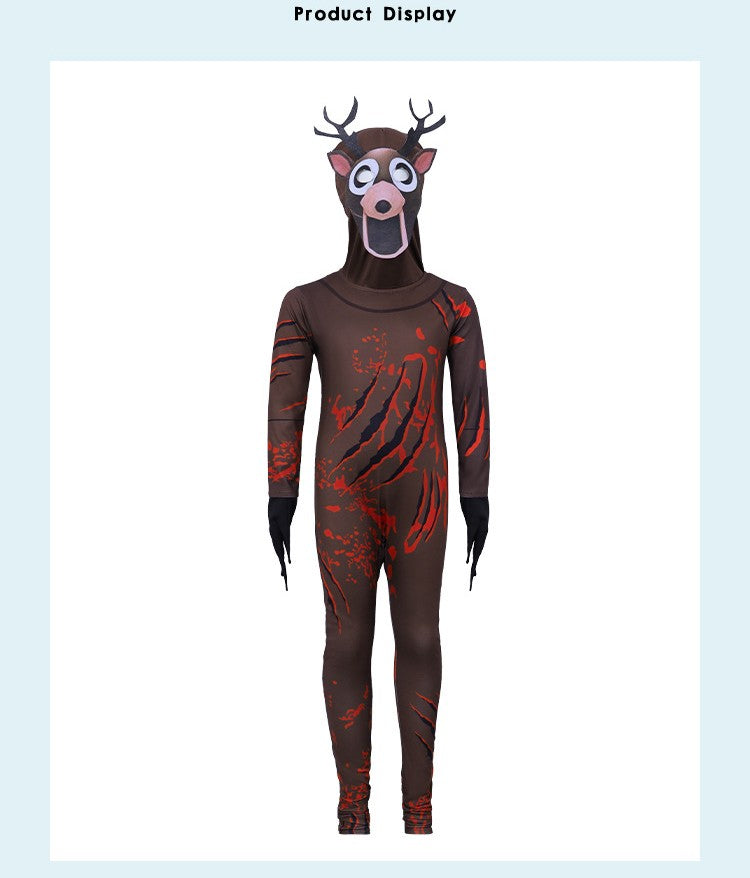 99 Nights In The Forest Deer Owl Kids Cosplay Costume Deer Owl Animal Cosplay Suit Halloween Party Costumes for Adult Children