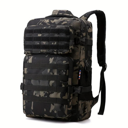 Tactical Backpacks Men's Camouflage Backpack, Hiking And Camping Backpack, LargeCapacity Multi-layer Outdoor Sports Backpack