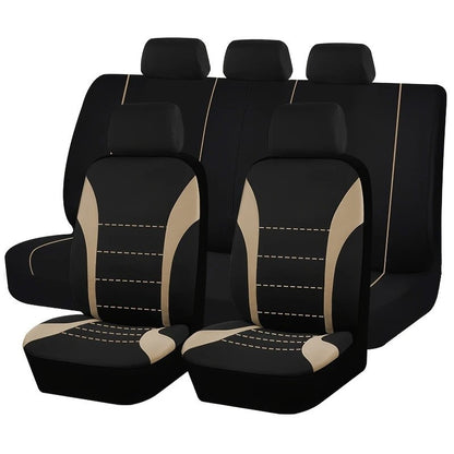 Almofada universal com design de linha de cintura AUTOMOTIVA Tamanho universal para carro, SUV, caminhão, van, acessórios, capas de assento internas, conjunto completo