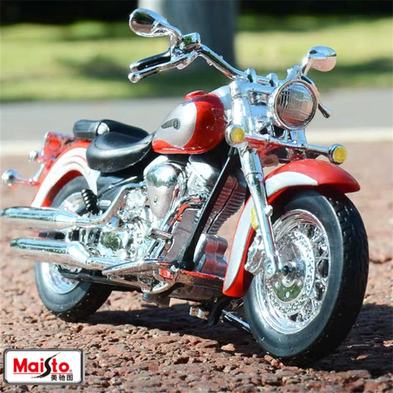 Maisto 1:18 Yamaha Road Star Liga Motocicleta Modelo Diecasts Metal Brinquedo Moto de Corrida de Rua Simulação Presentes Infantis