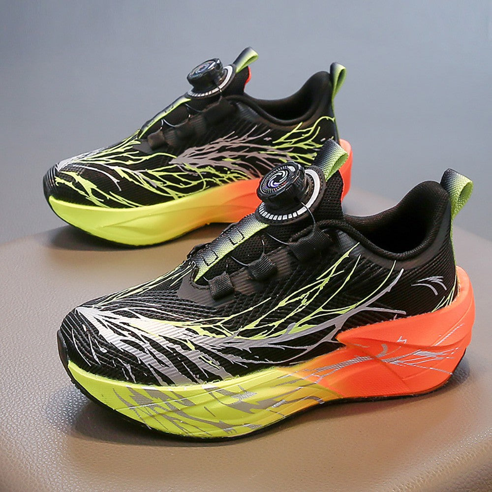 Autumn Sport Shoes For Children Mesh Breathable Teenager Kid's Sneakers Soft-soled Lightweight Boy's Girl's Running Shoes