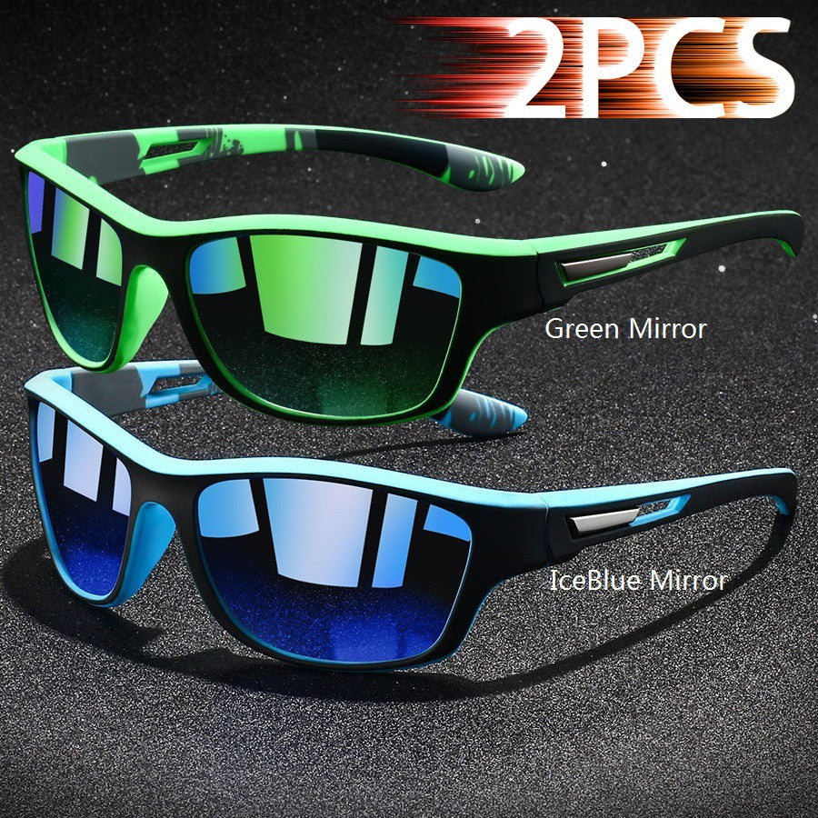 Fashion Polarized Sports Sunglasses With Chain Men Women Brand Designer Retro Sun Glasses Cycling Climbing Fishing UV400 Eyewear