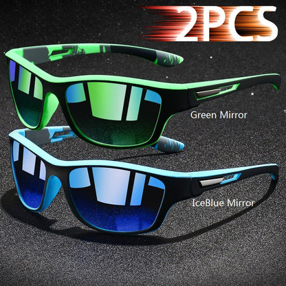 Fashion Polarized Sports Sunglasses With Chain Men Women Brand Designer Retro Sun Glasses Cycling Climbing Fishing UV400 Eyewear