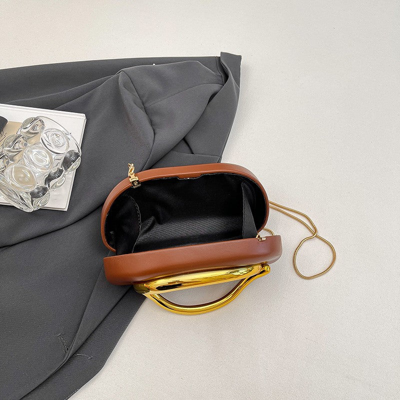 Women's Shoulder Bag, Crossbody Evening Clutch, Chain Design Handbag Purse, Stylish Ladies' Accessory for Parties & Events