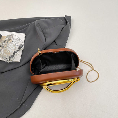 Women's Shoulder Bag, Crossbody Evening Clutch, Chain Design Handbag Purse, Stylish Ladies' Accessory for Parties & Events