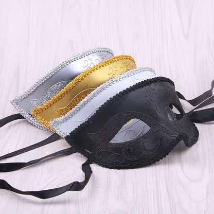 Masquerade Masks for Couple Venetian Woman Lace Men PP Cosplay Costume Carnival Prom Party Personality Headdress Masks